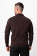Джемпер поло трикотаж K.O.R 0207 Темно-коричневый (977/brown) 4XL - изображение 3