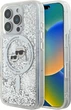 Etui plecki Karl Lagerfeld Liquid Glitter Karl&Choupette Head Magsafe do iPhone 16 Pro Max Transparent (3666339319151) - obraz 1