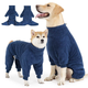 Флисовый комбинезон для собак Wan Talk Four-legged Pullover Dog Coat, Navy Blue, S - изображение 2