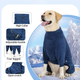 Флисовый комбинезон для собак Wan Talk Four-legged Pullover Dog Coat, Navy Blue, S - изображение 4
