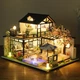 Кукольный дом конструктор DIY House P010-B Японский домик с садом сборный румбокс с LED подсветкой - изображение 2
