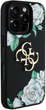 Панель Guess Grained Roses Big 4G для Apple iPhone 16 Pro Black (3666339426941) - зображення 3
