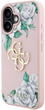 Панель Guess Grained Roses Big 4G для Apple iPhone 16 Pink (3666339427078) - зображення 2