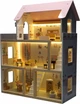 Domek dla lalek KIK drewniany Mebelki 78 cm Różowy LED (5903039763432) - obraz 8