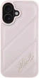 Панель Karl Lagerfeld Quilted Signature для iPhone 16 Pink (3666339317805) - зображення 3