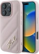 Панель Karl Lagerfeld Quilted Signature для iPhone 16 Pro Pink (3666339317829) - зображення 1