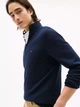 Кофта Tommy Hilfiger Classic Quarter-Zip Sweater Blue 78J9329-410-FAP M - изображение 4