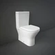 Унитаз-компакт RAK Ceramics Resort RST17AWHA + RST10AWHA + RESC0004 безободковый с сидением Soft Close дюропласт - изображение 2