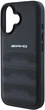 Панель AMG Leather Debossed Lines Black Logo для Apple iPhone 16 Black (AMHCP16SGSEBK) - зображення 6