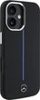 Etui Mercedes-Benz Silicone Blue Stripe MagSafe do Apple iPhone 16 Black (MEHMP16S23SUMBK) - obraz 4