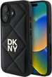 Панель DKNY Quilted Stack Logo для Apple iPhone 16 Black (DKHCP16SPQDSLK) - зображення 1