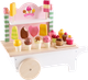 Zestaw do zabawy Mentari Drewniany wózek z lodami (RS1060) - obraz 1