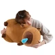 Мягкая Плюшевая Игрушка Капибара Сопля Коричневая 50 см (368786) - изображение 5