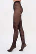 Женские колготки в сетку с цветочным узором Giulia MESH FLORAL 40 (5) 3 Black-nero, капроновые эластичные колготы с рисунком - изображение 2