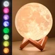 Ночник Настольный Луна 3D Rgb Шар Аккумуляторный Детский Бежевый - изображение 1