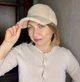 Теплая женская кепка бейсболка Тедди барашек с ушками бежевая - изображение 7