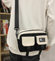 Спортивная сумка кросс-боди через плече тканевая с карманами черный (AN)60611 - изображение 10