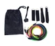 Набор эспандеров для фитнеса 5 жгутов Power Resistance Bands в чехле многофункциональный - изображение 4