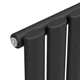 Вертикальный радиатор Ellipse 480х1800-8, anticor, черный муар - изображение 4