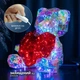 Романтический настольный LED ночник Bear's Heart, лампа-светильник с сердцем (роз./красн.) подарок - изображение 3