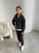 Флісовий, костюм на дівчинку, без капюшону мод KID-001, графіт, 110-116 - изображение 3