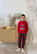 Піжама дитяча тепла "Winter Holiday" від COSY 128-134 см, червоний KMW22 - зображення 2