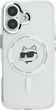 Etui plecki Karl Lagerfeld IML Metal Choupette Head MagSafe do iPhone 16 Plus White (3666339318093) - obraz 3