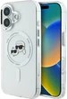 Панель Karl Lagerfeld IML Metal Karl&Choupette Head MagSafe для iPhone 16 White (3666339318123) - зображення 1