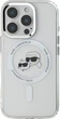 Панель Karl Lagerfeld IML Metal Karl&Choupette Head MagSafe для iPhone 16 Pro Max White (3666339318154) - зображення 3