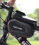 Велосипедна нарамна сумка для смартфона з двома кишенями CYCLE ZONE водонепроникна чорна - изображение 4