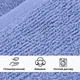 Полотенце махровое хлопок IDEIA - 50x90 синее 600 г/м2 - изображение 2