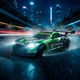 Радиоуправляемая машинка дрифтовая 4WD Mercedes AMG GT 27см. с эффектом дыма LED подсветка полноприводная для дрифта и гонок black-green - изображение 3