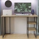 Письмовий стіл Ferrum-decor Кевін 75x100x60 чорний ДСП Дуб Сонома 16мм (FRD-103792) - зображення 2