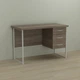 Письменный стол Ferrum-decor Гарри 75x120x60 белый ДСП Дуб Сонома Трюфель 32мм (FRD-104057) - изображение 1