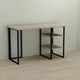 Письмовий стіл Ferrum-decor Кевін 75x140x60 чорний ДСП Дуб Сонома 32мм (FRD-103815) - зображення 1
