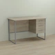 Письмовий стіл Ferrum-decor Гаррі 75x140x70 сірий ДСП Дуб Сонома 16мм (FRD-101482) - зображення 1