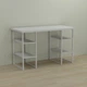 Письмовий стіл Ferrum-decor Карен 76x140x60 білий ДСП Біле 32мм (FRD-102271) - зображення 1