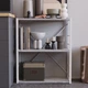 Этажерка 3/60 Ferrum-decor Серии Конект 75x60x28 белый ДСП Бетон 16мм (FRD-104262) - изображение 1