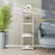 Этажерка 4/34 Ferrum-decor Серии Конект 120x34x28 серый ДСП Белое 16мм (FRD-104283) - изображение 1