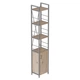 Етажерка 4/34 Ferrum-decor Серії Конект з тумбою 179x34x28 Сірий ДСП Сан-Марино (FRD-104478) - зображення 1