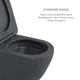 Комплект Qtap Robin Anthracite 3 в 1: унитаз подвесной Ultra Quiet + биде подвесное + раковина накладная QTROBAN49157 - изображение 4