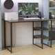 Письмовий стіл Ferrum-decor Кевін 75x120x70 чорний ДСП Дуб Сонома Трюфель 16мм (FRD-103829) - зображення 1