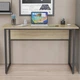 Письмовий стіл Ferrum-decor Коді 75x100x70 чорний ДСП Дуб Сонома 16мм (FRD-103752) - зображення 1