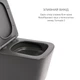 Комплект Qtap Tern Anthracite 3 в 1: унитаз подвесной Ultra Quiet + биде подвесное + раковина накладная QTTERAN49161 - изображение 4