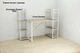 Етажерка 4/34 Ferrum-decor Серії Конект 120x34x28 білий ДСП Дуб Сонома 16мм (FRD-104280) - зображення 8