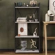 Этажерка 4/60 Ferrum-decor Серии Конект 120x60x28 черный ДСП Бетон 16мм (FRD-105552) - изображение 1