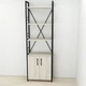 Етажерка 4/60 Ferrum-decor Серії Конект із тумбою 179x60x28 Чорний ДСП Сонома (FRD-104487) - зображення 1