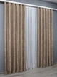 Комплект готовых штор VR-Textil Жакард Sultan XO № 1682ш Какао 150х290 см 2 шт (33-0927) - изображение 4