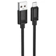 Кабель зарядки Hoco X122 Benefit USB - MicroUSB (2.4А) fast charge (1M) швидка зарядка для телефона/смартфона/пристроїв Чорний - изображение 1