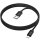 Кабель зарядки Hoco X122 Benefit USB - MicroUSB (2.4А) fast charge (1M) швидка зарядка для телефона/смартфона/пристроїв Чорний - изображение 3